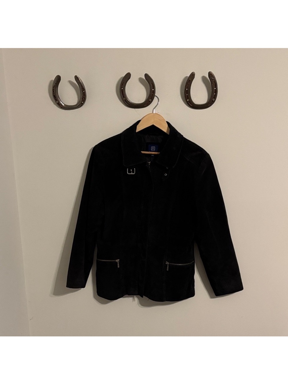 Reitmans Elegant Black suede jacket Outerwear 🍓 - Picture 4 of 6